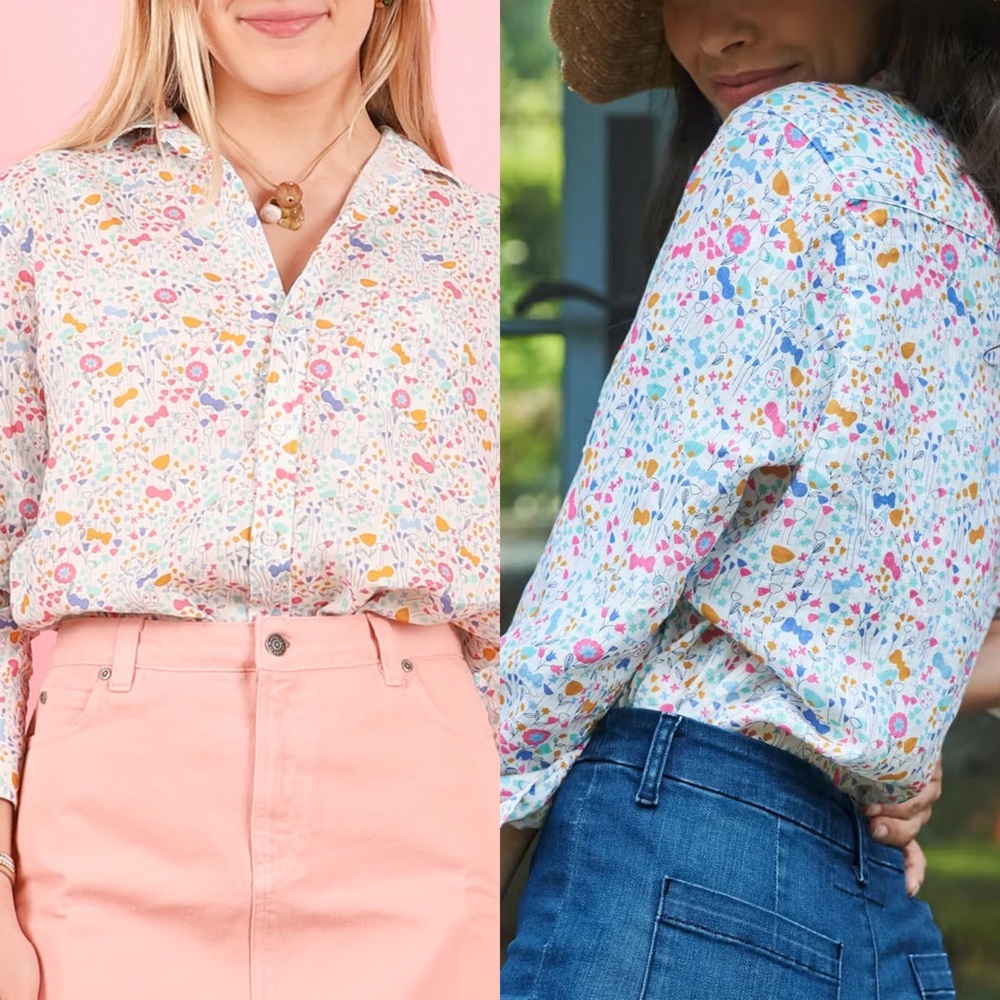 Frank & Eileen Multi Pattern Floral Butterfly Bar… - image 3